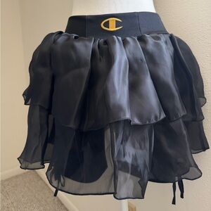 Black Tiered Skirt